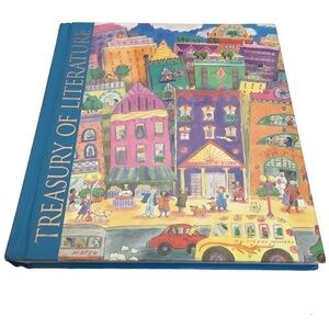VINTAGE 1996 Book Treasury of Literature Sidewalks Sing Homeschooling Classroom